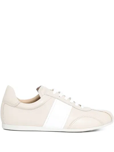 Sarah Chofakian Mochi Stripe Sneakers In Neutral