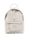 Sarah Chofakian Mochila Matelassé Quilted Backpack In White