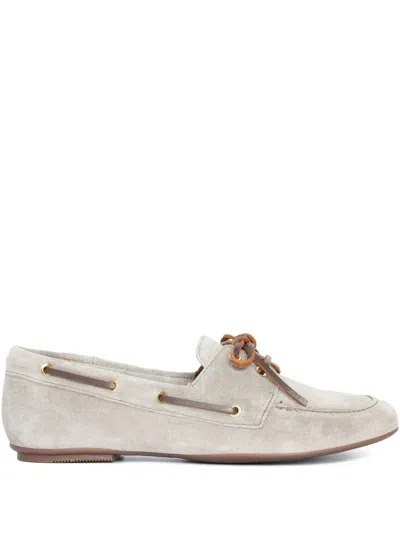 Sarah Chofakian Moon Basket Loafers In Gray