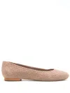 Sarah Chofakian Orly Woven Ballerina Shoes In Neutrals
