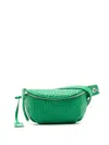Sarah Chofakian Orsay Interwoven Leather Belt Bag In Green