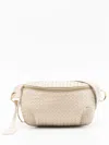 Sarah Chofakian Orsay Interwoven Leather Belt Bag In Neutrals