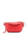Sarah Chofakian Orsay Interwoven Leather Belt Bag In Red