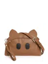 Sarah Chofakian Pig Fun Clutch Bag In Brown