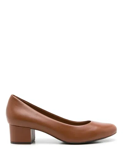 Sarah Chofakian Pomel Pumps 30mm In Brown