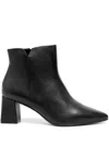 Sarah Chofakian Rebecca 55m Leather Boots In Black