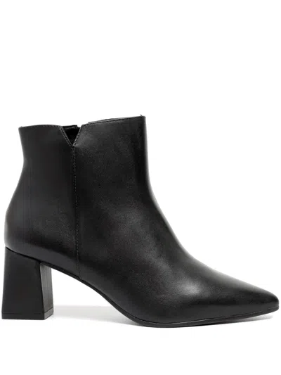 Sarah Chofakian Rebecca 55m Leather Boots In Black