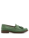 Sarah Chofakian Rive Droit Tassel Loafers In Green