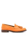 Sarah Chofakian Rive Droit Tasseled Loafers In Orange