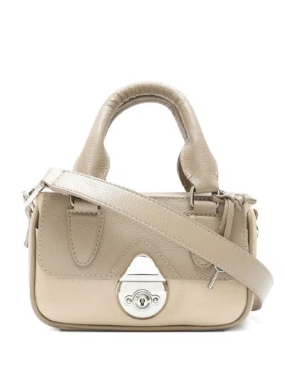 Sarah Chofakian Sarah Turn-lock Mini Bag In Neutral