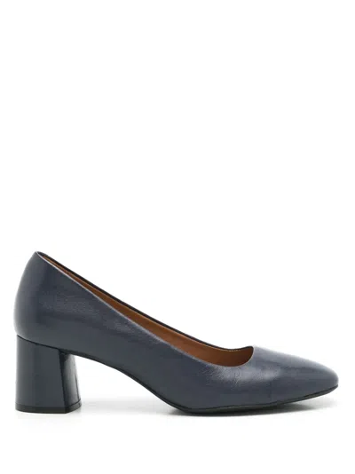 Sarah Chofakian Scarpin Beauvoir 45mm Leather Pumps In Blue