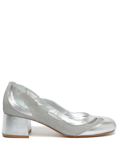 Sarah Chofakian Scarpin Ritcher 40mm Pumps In Silver