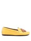 Sarah Chofakian Severine Leather Loafers In Yellow