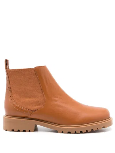 Sarah Chofakian Soul Ankle Boots In Brown