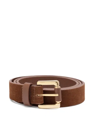 Sarah Chofakian Strata Gold-tone Belt In Neutral