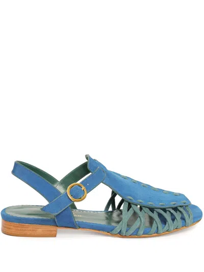 Sarah Chofakian Sweet Home Sandals In Blue