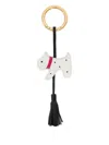 Sarah Chofakian Terrier-charm Keyring In Black