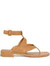 Sarah Chofakian Truffle Sandals In Brown