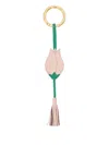 Sarah Chofakian Tullip-charm Keyring In Pink