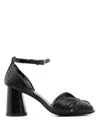 Sarah Chofakian Twiggy Thin-straps Sandals In Black