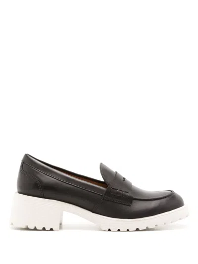 Sarah Chofakian Ully Leather Loafers In Black