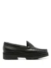 Sarah Chofakian Verona Leather Loafers In Black