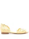 Sarah Chofakian Vivienne Open-toe Sandals In Yellow