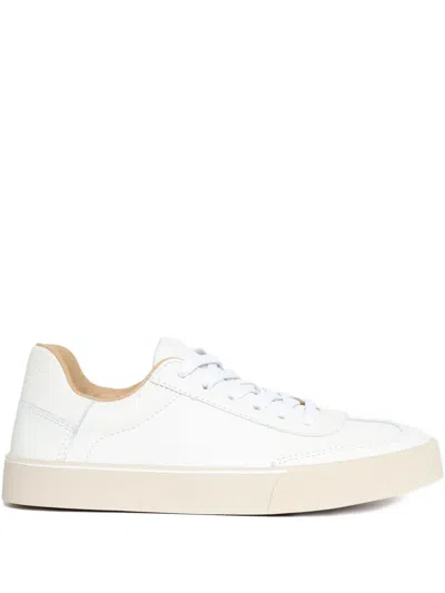 Sarah Chofakian White Light Leather Sneakers