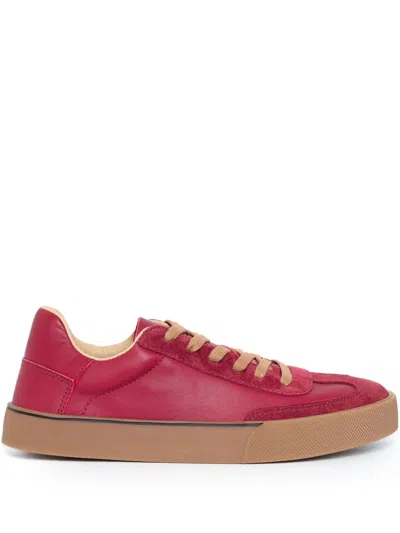 Sarah Chofakian White Light Sneakers In Red