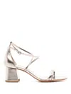 Sarah Chofakian Windsor 40mm Metallic-effect Sandals In Metallic