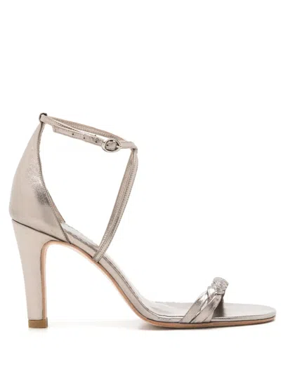 Sarah Chofakian Windsor 75mm Metallic-effect Sandals