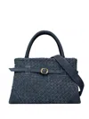 Sarah Chofakian Woven Leather Tote Bag