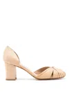 Sarah Chofakian Woven-raffia Pumps In Neutrals