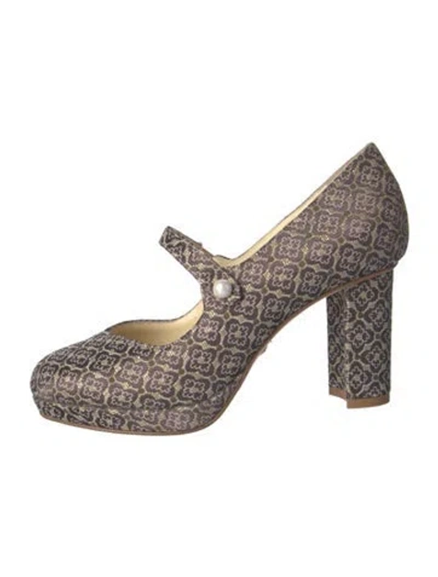 Pre-owned Sarah Flint Floral Print Pumps In Multi