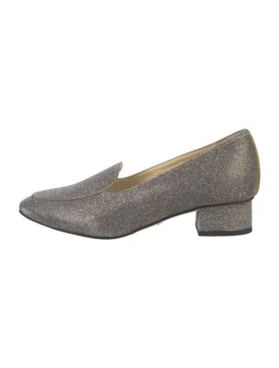 Pre-owned Sarah Flint Glitter Pumps In Metallic/silver