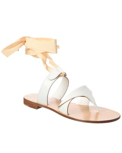 Sarah Flint Grear Leather Sandal In White