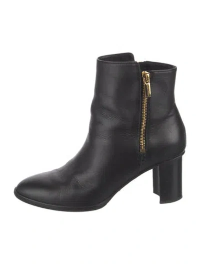 Pre-owned Sarah Flint Leather Boots In Black