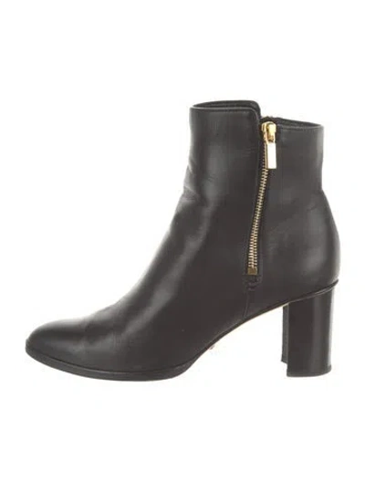 Pre-owned Sarah Flint Leather Boots In Black