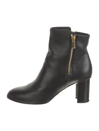 Pre-owned Sarah Flint Leather Boots In Black