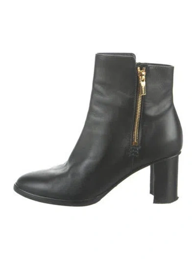Pre-owned Sarah Flint Leather Boots In Black