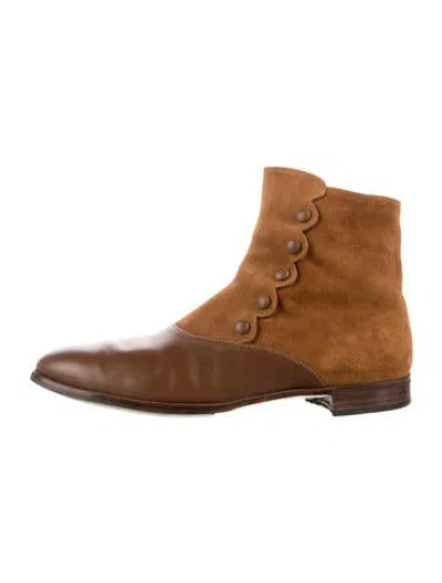 Pre-owned Sarah Flint Leather Boots In Brown