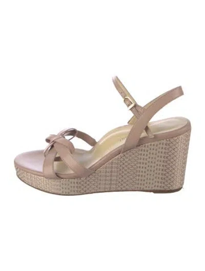Pre-owned Sarah Flint Leather Espadrilles In Pink