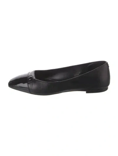 Pre-owned Sarah Flint Leather Flats In Black