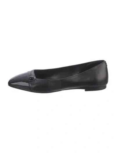 Pre-owned Sarah Flint Leather Flats In Black