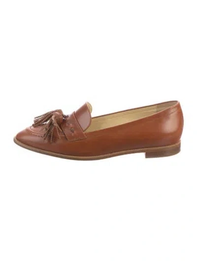 Pre-owned Sarah Flint Leather Loafers In Brown