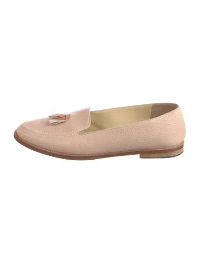 Pre-owned Sarah Flint Leather Loafers In Neutrals/pink