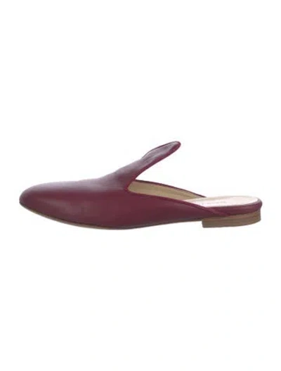 Pre-owned Sarah Flint Leather Mules In Pink