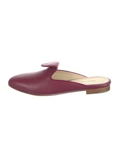 Pre-owned Sarah Flint Leather Mules In Pink