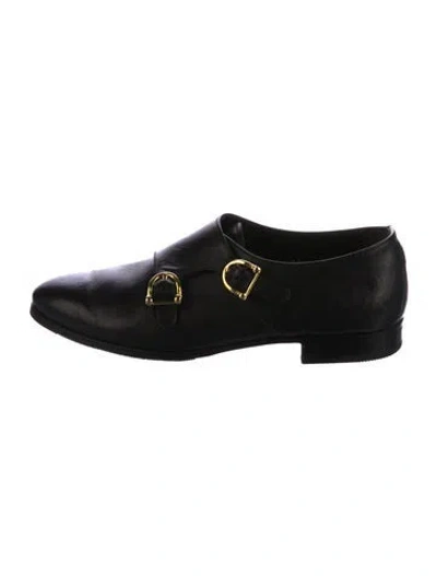 Pre-owned Sarah Flint Leather Oxfords In Black