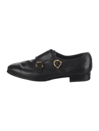 Pre-owned Sarah Flint Leather Oxfords In Black